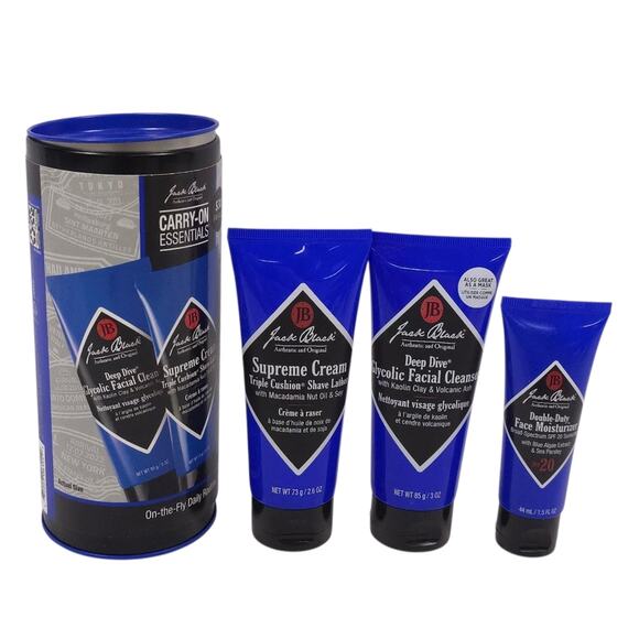 Jack Black Carry On Essentials On The Fly Daily Routine Cleanser Moisturizer - Picture 1 of 6